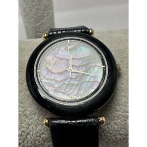 Haiku C3 Abalone Ladies Watch New Battery 32MM 7.25" Gold Plated M49